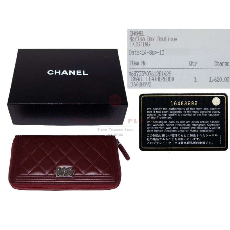 Chanel 16488992 Red Boy Chanel Zip Long Wallet-0