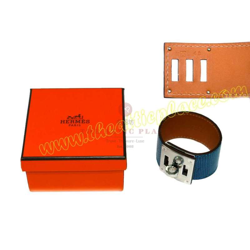 Hermes Lizard Kelly Dog Mykonos O Stamp PHW-0