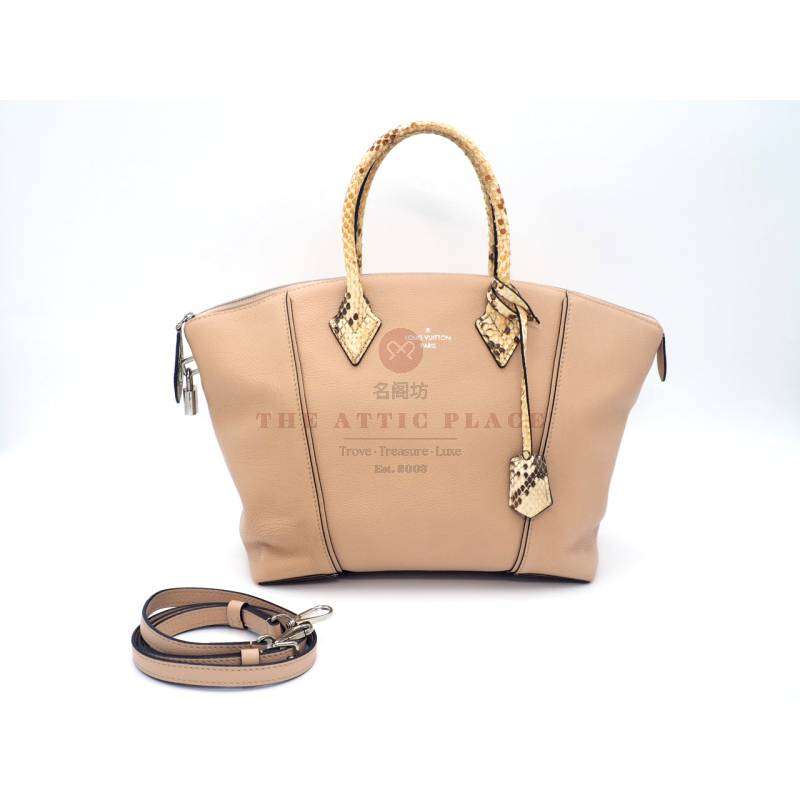 Louis Vuitton N92264 Exotic Python Leather Petale Lockit PM 2-Way Bag (MI2105)